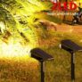 תאורת גינה סולארית עם נורות LED